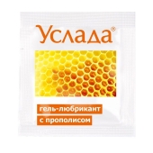 Гель-лубрикант «Услада с прополисом» - 3 гр. - Биоритм - купить с доставкой в Ельце