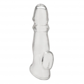 Прозрачная насадка для пениса Girthy Penis Enhancing Sleeve Extension - 17,1 см. - BlueLine - в Ельце купить с доставкой
