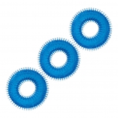 Комплект из трех голубых колец для эрекции 3-Pack Ultra-Stim Stretch Cock Rings - BlueLine - в Ельце купить с доставкой