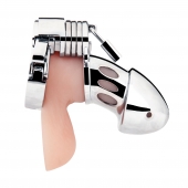 Клетка на пенис из металла Obedience Cock Cage - BlueLine - купить с доставкой в Ельце