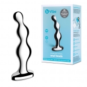 Стальной анальный фаллоимитатор для простаты Stainless Steel Anal Beads - 13 см. - b-Vibe - в Ельце купить с доставкой