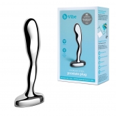 Стальной стимулятор простаты Stainless Steel Prostate Plug - 11,5 см. - b-Vibe - в Ельце купить с доставкой