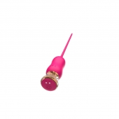 Розовый тонкий стимулятор Nipple Vibrator - 23 см. - I-MOON - купить с доставкой в Ельце