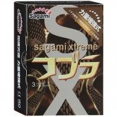 Суженные к основанию презервативы Sagami Xtreme COBRA - 3 шт. - Sagami - купить с доставкой в Ельце