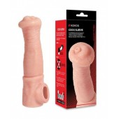 Телесная фантазийная насадка на член Cock Sleeve Size L - KOKOS - в Ельце купить с доставкой