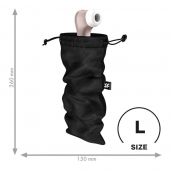 Черный мешочек для хранения игрушек Treasure Bag L - Satisfyer - купить с доставкой в Ельце