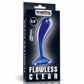 Синяя анальная втулка Flawless Clear Prostate Plug 6.0 - 15 см. - Lovetoy - в Ельце купить с доставкой