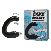 Чёрный массажёр простаты серии Sex Expert - Sex Expert - в Ельце купить с доставкой