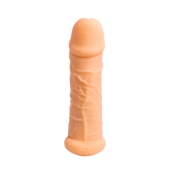 Телесный фаллоудлинитель Extra Size Bubbles - 15,5 см. - Lola Games - в Ельце купить с доставкой