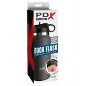 Серый мастурбатор в виде бутылки F*ck Flask - Pipedream - в Ельце купить с доставкой