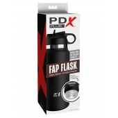 Черный мастурбатор в виде бутылки Fap Flask - Pipedream - в Ельце купить с доставкой