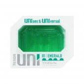 Зеленый мастурбатор-стимулятор Tenga Uni Emerald - Tenga - в Ельце купить с доставкой
