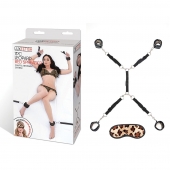 Леопардовая фиксация на матрас для рук и ног Classic Bedspreader - Lux Fetish - купить с доставкой в Ельце