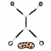 Леопардовая фиксация на матрас для рук и ног Classic Bedspreader - Lux Fetish - купить с доставкой в Ельце