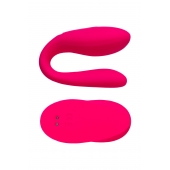 Розовый вибратор для пар Prawno с пультом ДУ - ToyFa