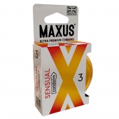 Презервативы анатомической формы Maxus Sensual - 3 шт. - Maxus - купить с доставкой в Ельце