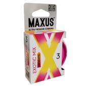Ароматизированные презервативы Maxus Exotic Mix - 3 шт. - Maxus - купить с доставкой в Ельце