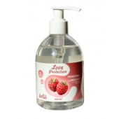 Лубрикант на водной основе Love Protection Raspberry с ароматом малины - 300 мл. - Lola Games - купить с доставкой в Ельце