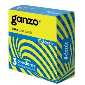 Классические презервативы с обильной смазкой Ganzo Classic - 3 шт. - Ganzo - купить с доставкой в Ельце