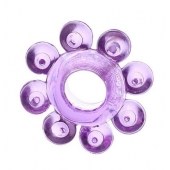 Мягкая фиолетовая гелевая насадка - Toyfa Basic - в Ельце купить с доставкой