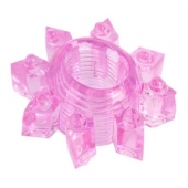 Розовое гелевое эрекционное кольцо-звезда - Toyfa Basic - в Ельце купить с доставкой