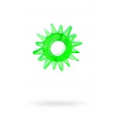 Зеленое эрекционное кольцо-солнце - Toyfa Basic - в Ельце купить с доставкой