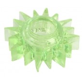 Зеленое эрекционное кольцо-солнце - Toyfa Basic - в Ельце купить с доставкой