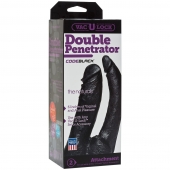 Черная насадка-фаллоимитатор для двойной стимуляции Double Penetrator - 16 см. - Doc Johnson - купить с доставкой в Ельце