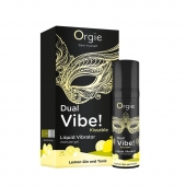 Съедобный жидкий вибратор Dual Vibe! со вкусом лимонного джина с тоником - 15 мл. - ORGIE - купить с доставкой в Ельце