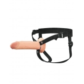 Полый страпон на ремнях 8’’ Hollow Silicone Strap-on - Pipedream - купить с доставкой в Ельце