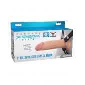 Полый страпон на ремнях 6’’ Hollow Silicone Strap-on - Pipedream - купить с доставкой в Ельце
