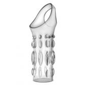 Прозрачная насадка на пенис Stretchy Studded Penis Sleeve Ring - Blush Novelties - в Ельце купить с доставкой