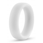 Белое люминесцентное эрекционное кольцо Silicone Glo Cock Ring - Blush Novelties - в Ельце купить с доставкой