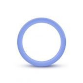 Голубое люминесцентное кольцо Silicone Glo Cock Ring - Blush Novelties - в Ельце купить с доставкой