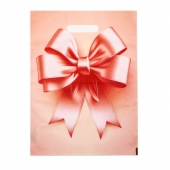 Пакет с принтом в виде банта с вырубной ручкой (30х40 см) - Сима-Ленд - купить с доставкой в Ельце