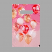 Пакет «Праздничные шары» с вырубной ручкой (20х30 см) - UPAK LAND - купить с доставкой в Ельце