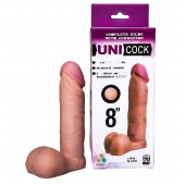 Фаллическая насадка для страпона UNICOCK 8  - 20 см. - LOVETOY (А-Полимер) - купить с доставкой в Ельце