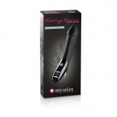 Вибратор с электростимуляцией Tickling Truman Black Edition - 27 см. - MyStim - купить с доставкой в Ельце