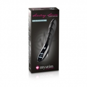 Вибратор с электростимуляцией Sizzling Simon Black Edition - 27 см. - MyStim - купить с доставкой в Ельце