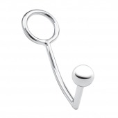 Кольцо на пенис с анальным стимулятором Stainless Steel Anal Hook   Cock Ring - BlueLine - в Ельце купить с доставкой