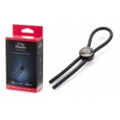 Тёмно-серое эрекционное кольцо с зажимом Again and Again Adjustable Cock Ring - Fifty Shades of Grey - в Ельце купить с доставкой