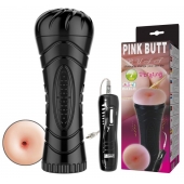 Мастурбатор-анус в колбе с 7 уровнями вибрации и выносным пультом - Baile - в Ельце купить с доставкой