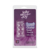 Прозрачная насадка на пенис с шипами и бугорками JELLY JOY LUST CLUSTER CLEAR - Dream Toys - в Ельце купить с доставкой