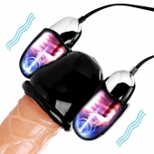 Черная стимулирующая насадка для головки полового члена Multi Speed Vibrating Penis Head Teaser - XR Brands - в Ельце купить с доставкой