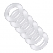 Комплект из 6 прозрачных эрекционных колец Ring Master Custom Ball Stretcher Kit - XR Brands - в Ельце купить с доставкой