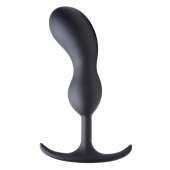 Черный массажер простаты с утяжелителями Premium Silicone Weighted Prostate Plug Large - 18,8 см. - XR Brands - в Ельце купить с доставкой