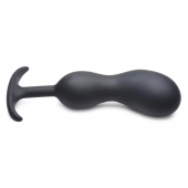 Черный массажер простаты с утяжелителями Premium Silicone Weighted Prostate Plug XL - 20,8 см. - XR Brands - в Ельце купить с доставкой