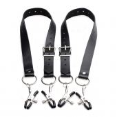 Ремни с зажимами для половых губ Spread Labia Spreader Straps with Clamps - XR Brands - купить с доставкой в Ельце