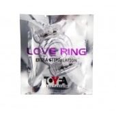 Прозрачное виброкольцо с двумя вибропульками - Toyfa Basic - в Ельце купить с доставкой