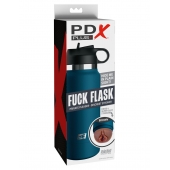 Смуглый мастурбатор-вагина в синей колбе F*ck Flask - Pipedream - в Ельце купить с доставкой